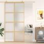 Preview: Schiebetür Golden 102,5x205 cm Matt ESG-Glas und Aluminium