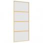 Preview: Schiebetür Golden 90x205 cm Matt ESG-Glas und Aluminium