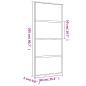 Preview: Schiebetür Golden 90x205 cm Matt ESG-Glas und Aluminium