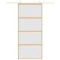 Preview: Schiebetür Golden 90x205 cm Matt ESG-Glas und Aluminium