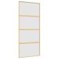 Preview: Schiebetür Golden 90x205 cm Matt ESG-Glas und Aluminium