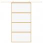 Preview: Schiebetür Golden 102,5x205 cm ESG-Klarglas und Aluminium
