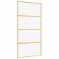 Preview: Schiebetür Golden 102,5x205 cm ESG-Klarglas und Aluminium