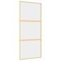 Preview: Schiebetür Golden 90x205 cm ESG-Klarglas und Aluminium