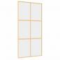 Preview: Schiebetür Golden 102,5x205 cm ESG-Klarglas und Aluminium