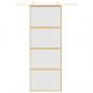 Preview: Schiebetür Golden 76x205 cm Matt ESG-Glas und Aluminium