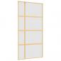 Preview: Schiebetür Golden 102,5x205 cm Matt ESG-Glas und Aluminium