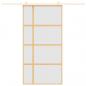 Preview: Schiebetür Golden 102,5x205 cm Matt ESG-Glas und Aluminium