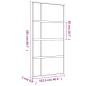Preview: Schiebetür Golden 102,5x205 cm Matt ESG-Glas und Aluminium