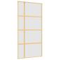 Preview: Schiebetür Golden 102,5x205 cm Matt ESG-Glas und Aluminium