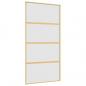 Preview: Schiebetür Golden 102,5x205 cm Matt ESG-Glas und Aluminium