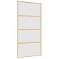 Preview: Schiebetür Golden 102,5x205 cm Matt ESG-Glas und Aluminium