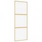 Preview: Schiebetür Golden 76x205 cm ESG-Klarglas und Aluminium
