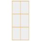 Preview: Schiebetür Golden 90x205 cm ESG-Klarglas und Aluminium