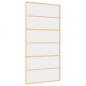 Preview: Schiebetür Golden 102,5x205 cm ESG-Klarglas und Aluminium