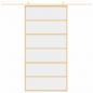 Preview: Schiebetür Golden 102,5x205 cm ESG-Klarglas und Aluminium