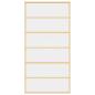 Preview: Schiebetür Golden 102,5x205 cm ESG-Klarglas und Aluminium