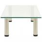 Preview: TV-Tisch 80x35x17 cm Transparentes Hartglas