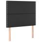 Preview: Boxspringbett mit Matratze Schwarz 90x190 cm Kunstleder