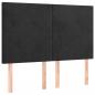 Preview: Boxspringbett mit Matratze Schwarz 140x190 cm Samt