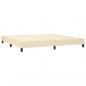 Preview: Boxspringbett mit Matratze Creme 200x200 cm Stoff