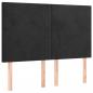 Preview: Boxspringbett mit Matratze Schwarz 140x200 cm Samt