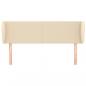 Preview: Kopfteil mit Ohren Creme 147x23x78/88 cm Stoff