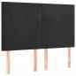 Preview: Boxspringbett mit Matratze Schwarz 140x200 cm Samt
