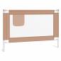 Preview: Kleinkind-Bettschutzgitter Taupe 100x25 cm Stoff