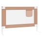 Preview: Kleinkind-Bettschutzgitter Taupe 100x25 cm Stoff
