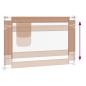 Preview: Kleinkind-Bettschutzgitter Taupe 100x25 cm Stoff