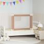 Preview: Kleinkind-Bettschutzgitter Taupe 100x25 cm Stoff