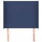 Preview: Kopfteil mit Ohren Blau 103x16x118/128 cm Stoff
