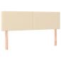 Preview: Boxspringbett mit Matratze Creme 140x200 cm Stoff