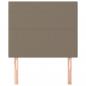 Preview: Kopfteile 2 Stk. Taupe 80x5x78/88 cm Stoff
