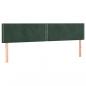 Preview: Boxspringbett mit Matratze & LED Dunkelgrün 180x200 cm Samt