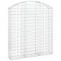 Preview: Gabione mit Hochbogen 150x30x160/180 cm Verzinktes Eisen