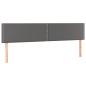 Preview: Boxspringbett mit Matratze Grau 180x200 cm Kunstleder