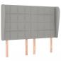 Preview: Boxspringbett mit Matratze Hellgrau 140x200 cm Stoff
