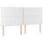 Preview: Boxspringbett mit Matratze & LED Weiß 160x200 cm Kunstleder