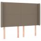 Preview: Boxspringbett mit Matratze & LED Taupe 140x190 cm Stoff
