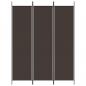 Preview:  3-tlg. Paravent Braun 150x200 cm Stoff