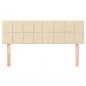 Preview: Kopfteile 2 Stk. Creme 72x5x78/88 cm Stoff