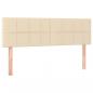 Preview: Boxspringbett mit Matratze Creme 140x190 cm Stoff
