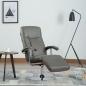 Preview: TV-Sessel Grau Kunstleder