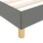 Preview: Bettgestell mit Kopfteil Dunkelgrau 140x200 cm Stoff