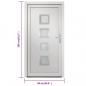 Preview: Haustür Weiß 98x208 cm PVC