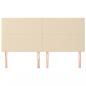 Preview: Kopfteile 4 Stk. Creme 90x5x78/88 cm Stoff