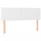 Preview: Boxspringbett mit Matratze & LED Weiß 140x190 cm Kunstleder