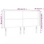 Preview: LED Kopfteil Creme 183x16x118/128 cm Stoff
